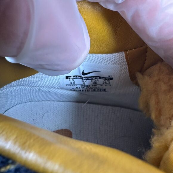 Nike Dunk Sky Hi‎ Premium Gold Suede Women's Size 8.5 Shoes Sneakers 585560-700 - Picture 9 of 9